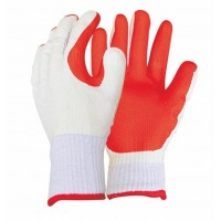 Cotton Liner Laminated Latex Rubber Construction western safety gloves