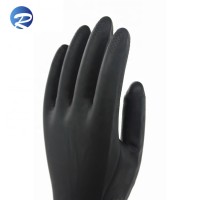 China professional black natural latex work industrial glove