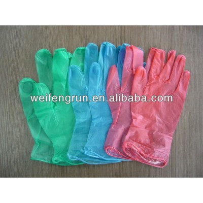 disposable colored vinyl gloves