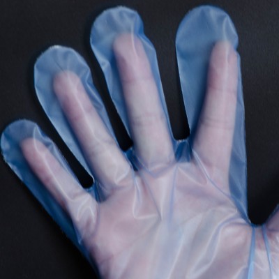 clear cpe pe biodegradable disposable plastic hand cooking gloves